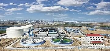 2021年海綿鐵濾料生產廠家日處理3.75萬噸|連云港徐圩新區高鹽廢水處理廠開始調試運營