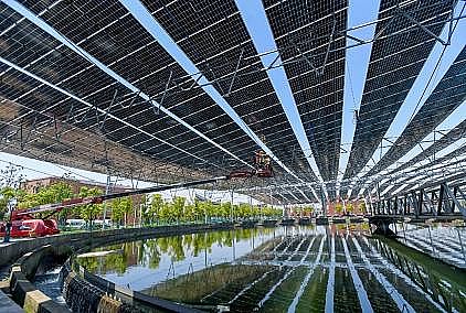 全新陰離子聚丙烯酰胺HPAM廠家年發電2200萬度!全國最大污水處理廠光伏發電項目來了